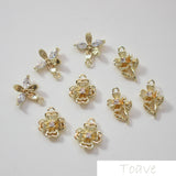 18K Real DIY Ear Stud Material Accessories