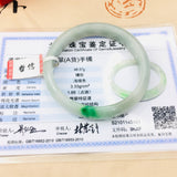 Zheru Natural Jadeite Bracelet Green Flower Princess Jade