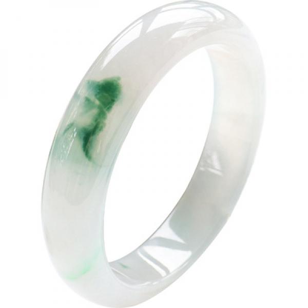 Zheru Jewelry Natural Burmese Jadeite Flower Bracelet Princess Gift