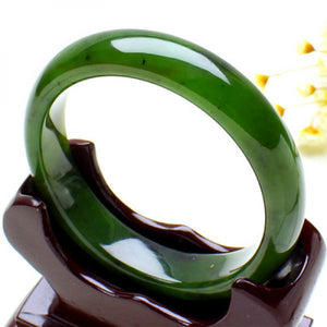 Zheru Jewelry Natural Hetian Jade Green Bracelet Princess Jewelry Gift