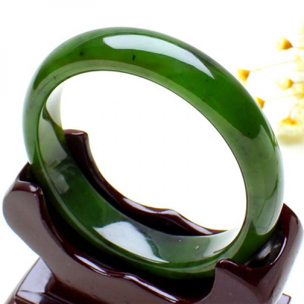 Zheru Jewelry Natural Hetian Jade Green Bracelet Princess Jewelry Gift