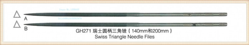 200mm Triangle Needle File Set for Jewelry Making
