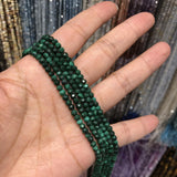 Fengbaowu Malachite Heishi Faceted Loose Bead for Jewelry Making