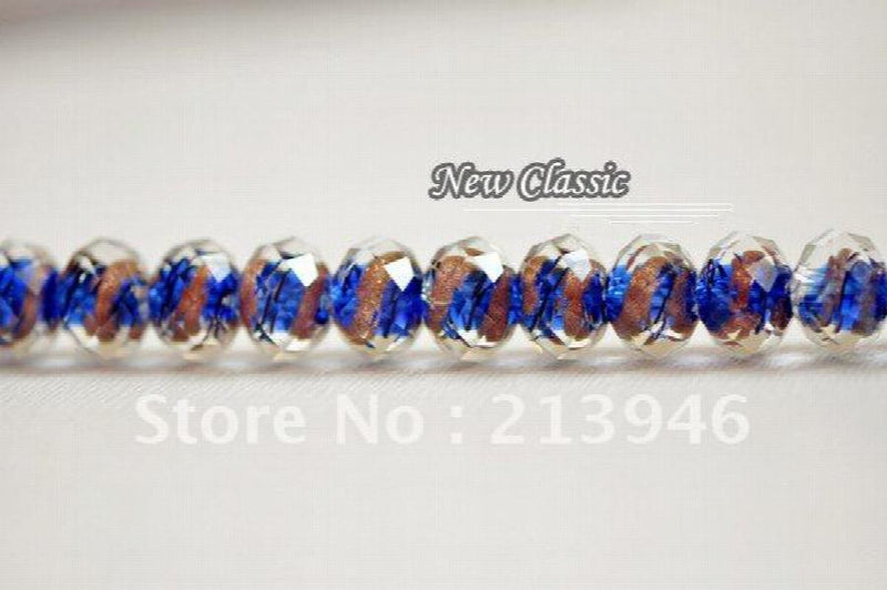 Dark Wire Drawing Crystal Rondelle Beads 80Pcs/Lot