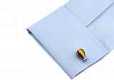 iGame Fire Ballon Cufflinks Brass Muti-color