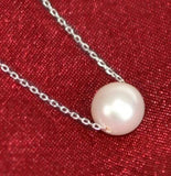 925 Silver Freshwater Pearl Pendant Necklace Jewelry