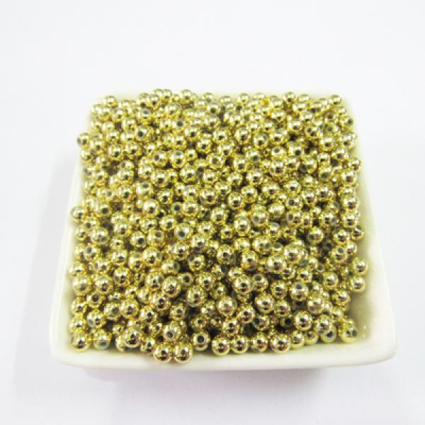 Small Acrylic Gold/Silver Spacer Beads 4mm/5mm/6mm