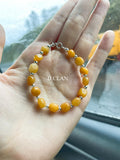 Aragonite Crystal Bead 925 Silver Bracelet Jewelry Gift Women