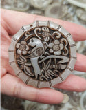 Hand-carved Antique Jade Necklace Pendant Jewelry Men Women Luck