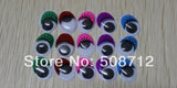200pcs 15x12mm Oval GOOGLY EYES with EYELASHES CRAFT Kit TOY