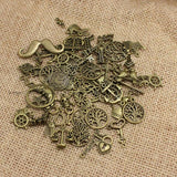 100pc Mixed Antique Bronze European Bracelets Charm Pendants