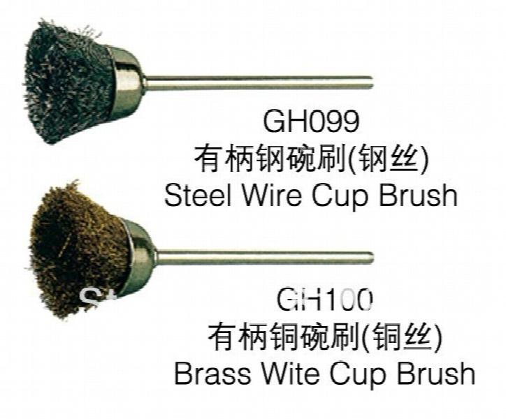 50pcs Steel Wire Cup FG2.35mm Jewelry Polishing Brush
