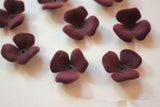 23mm Flocking Cartoon Flowers Resin Beads DIY Jewelry Earrings Pendants
