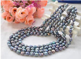 4Row NATURE BAROQUE Freshwater Pearl Necklace