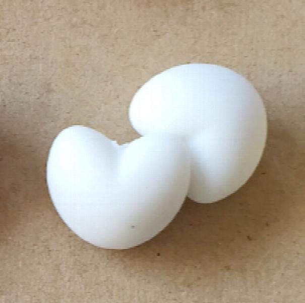 Heart Shape Silicone Beads 10pcs/lot BPA Safe DIY Teething Necklace Loose Beads