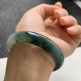 Burmese Jadeite Light Flower Bracelet 54-62mm for Mom and Girlfriend