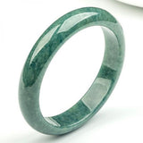 Natural Burmese Jadeite Oil Cyan Bracelet Princess Jewelry Gift