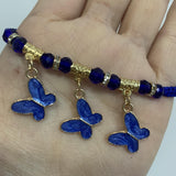12 Pcs Pearlescent Butterfly Charm Bracelet Lucky Adjustable Bracelets