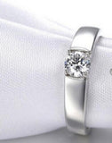 Classic Zirconia CZ 925 Silver Rings for Couples S-R14