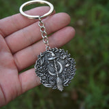 Gothic Witch's Broom Keychain Charm