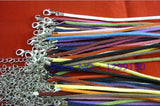 17-19 Inch Adjustable Velvet Cord String for DIY Jewelry Making 20pcs
