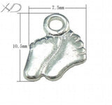 925 Silver Charms 5pcs/lot Solid 925 Fine Jewelry Pendant 7.5*10.5mm