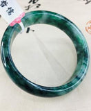 Natural Jadeite Bracelet Oil Cyan 54-62mm Female Jade Bracelet