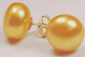 11mm Freshwater Pearl Stud Earrings S925 Silver