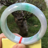 Zheru Burmese Jade Two-Tone Bracelet 54-64mm