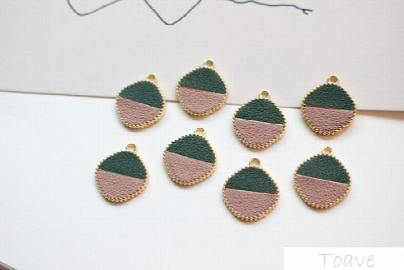 6pcs Faux Leather Retro Diamond Earrings Set