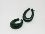 Oval Wooden Earrings for Men or Women