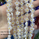 10/12mm Glass Flower Bead Small Bead DIY Jewelry Making