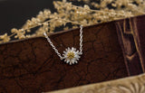 925 Silver Sunflower Daisy Bracelet for Women