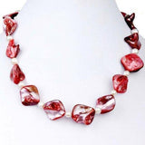 Irregular Red Shell AA Pearl Necklace, 6-7mm Freshwater Pearl Choker