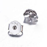 100pcs 925 Sterling Silver Ear Stopper Safety Backs Ear Plugs