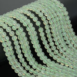 6mm Natural Prehnite Round Beads