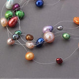 Baroque AA 4-10MM Pearls Necklace - Wedding Birthday Party Gift