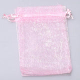 50pcs Colorful Organza Bag Drawstring for Jewelry Gift Packaging Wedding Party