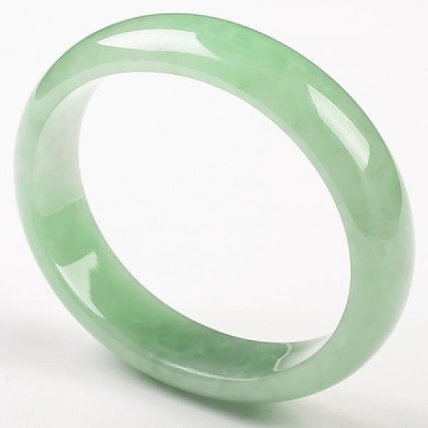 Zheru Jewelry Natural Burmese Emerald 54mm-64mm Green Bracelet