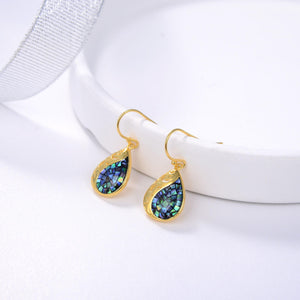 925 Sterling Silver Abalone Shell Pearl Earrings Gift for Women