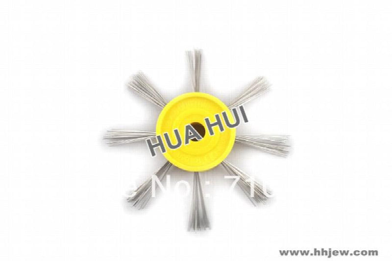 Yellow Semi Coarse Matt Polishing Brush, Jewelry Tumbling Tools