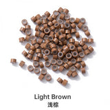 500Pcs Micro Silicone Lined Rings/Links/Beads for Hair Extensions