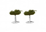 Sunnylink 3D Tank Green Cufflinks for Shirt
