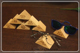 Triangle Wooden Sunglass Display Stand Eyeglasses Showing Rack