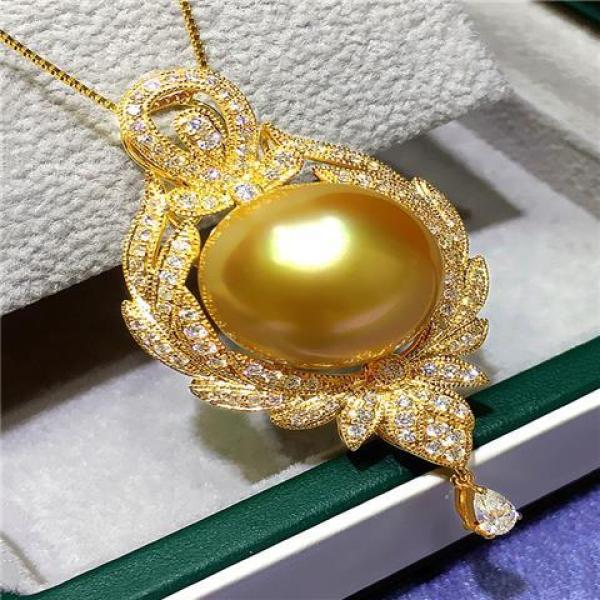Nanyang Pearl Silver Pendant Necklace