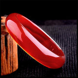 Natural Agate Chalcedony Red 54-64mm Bangle Princess Jewelry