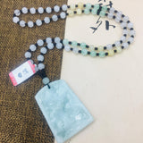 Burmese Emerald Jade Carving Mountain Water Pendant Necklace