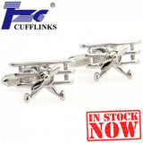 Helicopter Cufflink 2 Pairs Men's Cuff Link Set