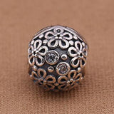 925 Silver Crystal Clip Charm Beads for Bracelet DIY Jewelry