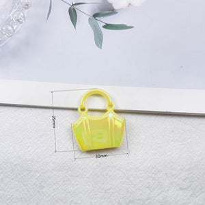 Plated Macaron Bag Hanging UV Pendant Acrylic DIY Ring Key Chain
